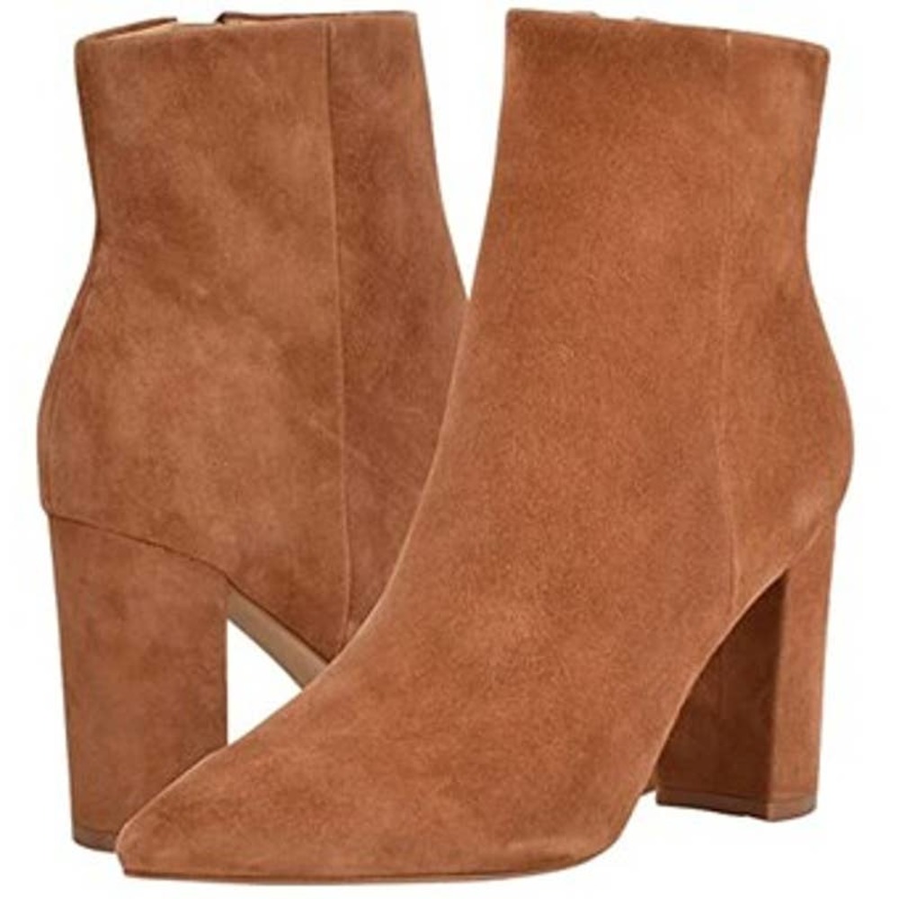 Nwot Marc Fisher Ltd Ulani Point Toe Leather Chun… - image 1